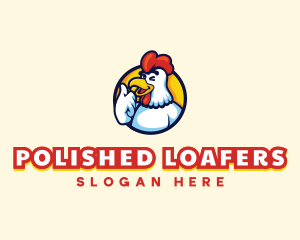 Chicken Rooster Mascot logo design