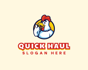 Chicken Food Restaurant logo design