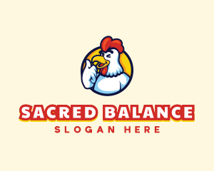 Chicken Food Restaurant logo design