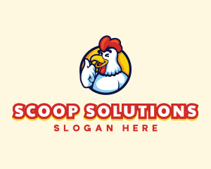 Chicken Rooster Mascot logo design