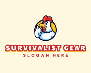 Chicken Food Restaurant logo design