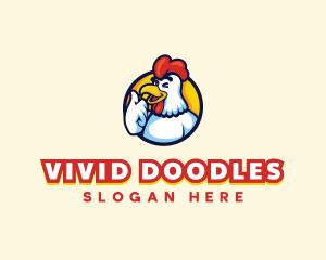 Chicken Food Restaurant logo design