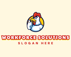 Chicken Food Restaurant logo design