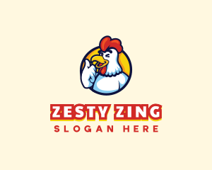 Chicken Rooster Mascot logo design