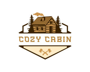 Cabin Woodworking Axe logo