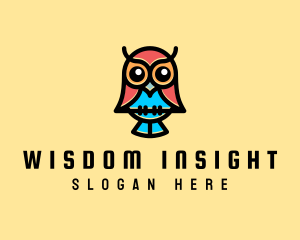 Cute Owl Aviary logo design