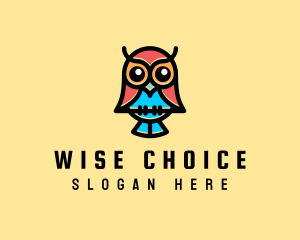 Cute Owl Aviary logo design