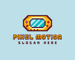 Retro Pixel Gaming Console logo design