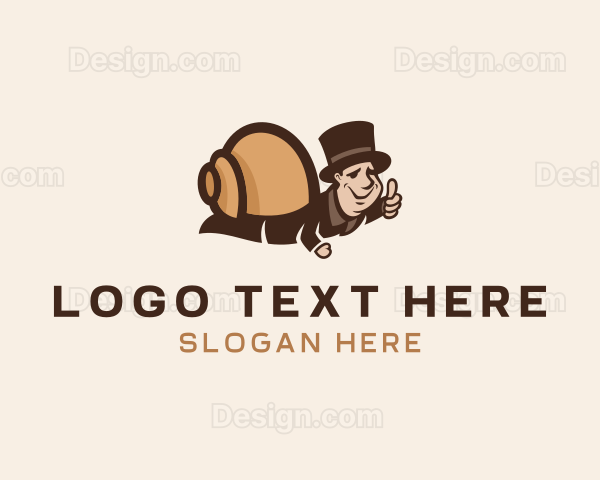 Human Snail Hat Logo