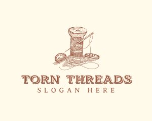 Needle Thread Dressmaker logo design