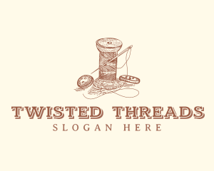 Needle Thread Dressmaker logo design