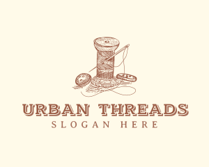 Needle Thread Dressmaker logo design