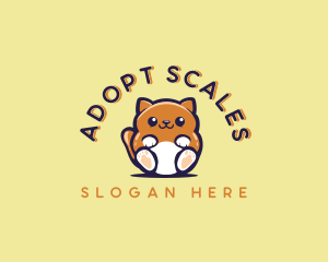 Fluffy Cat Pet logo design