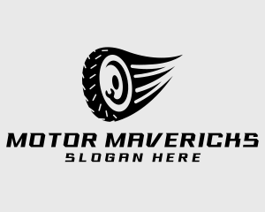 Speed Tire Motor Wheel logo design