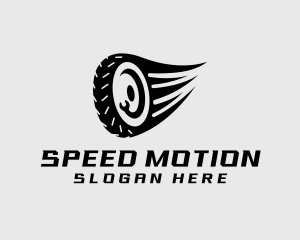 Speed Tire Motor Wheel logo design