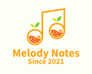 Orange Note Juice  logo design