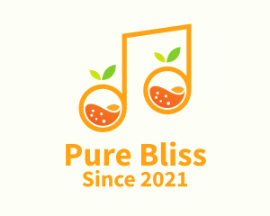 Orange Note Juice  logo design