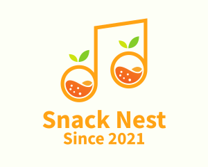 Orange Note Juice  logo design