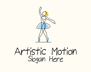 Ballet Dancer Monoline  logo