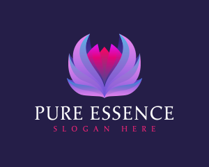 Lotus Flower Wellness logo design