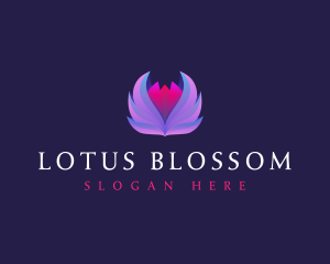 Lotus Flower Wellness logo design