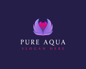 Lotus Flower Wellness logo design