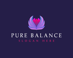 Lotus Flower Wellness logo design