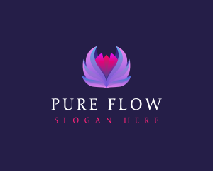 Lotus Flower Wellness logo design