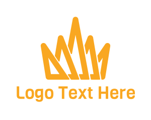 Gold Crown Outline logo