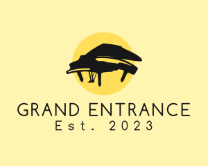 Grand Piano Musical logo design