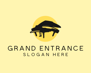 Grand Piano Musical logo design