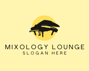 Grand Piano Musical logo design