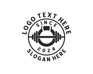 Dumbbells - Bodybuilding Gym Weightlifter logo design