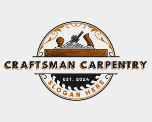 Planer Wood Carpentry logo design