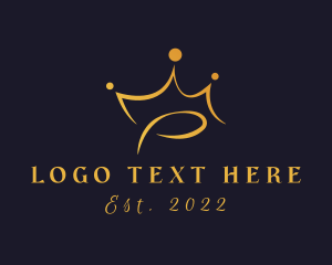 Elegant Golden Crown  logo