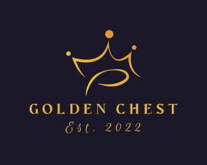 Elegant Golden Crown  logo design