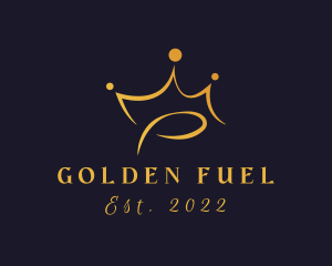 Elegant Golden Crown  logo design