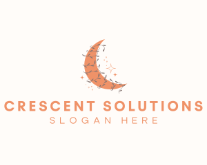 Crescent Moon Vine logo design