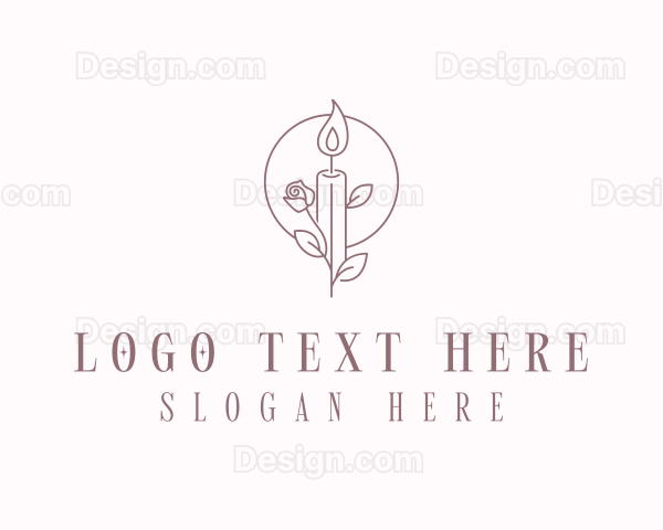 Floral Candle Maker Logo