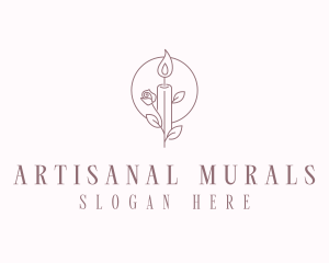 Floral Candle Maker logo design