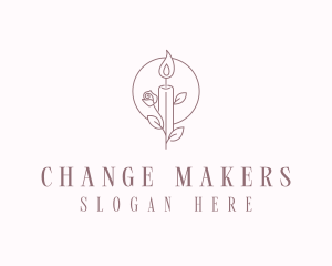 Floral Candle Maker logo design