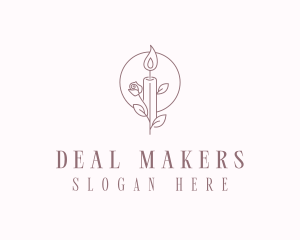 Floral Candle Maker logo design