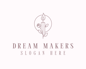 Floral Candle Maker logo design