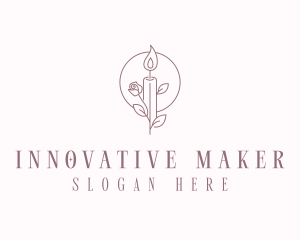 Floral Candle Maker logo design