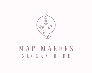 Floral Candle Maker logo design