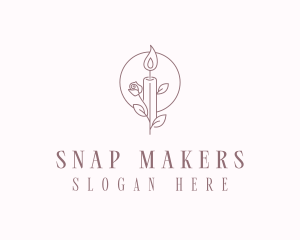 Floral Candle Maker logo design