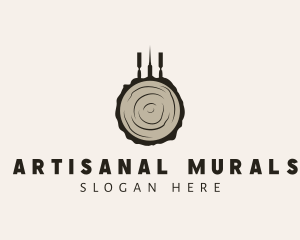 Lumber Wood Carving Tools logo design