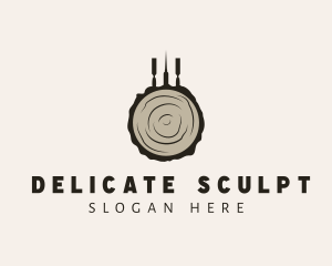 Lumber Wood Carving Tools logo design