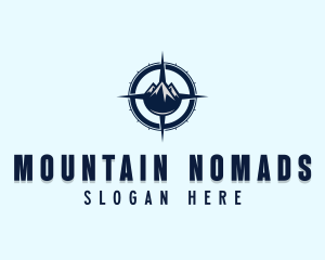 Adventure Mountain Compass logo design