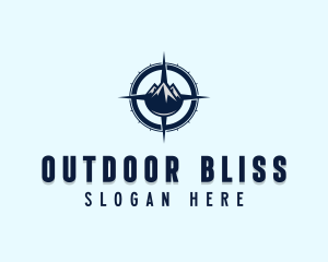 Adventure Mountain Compass logo design